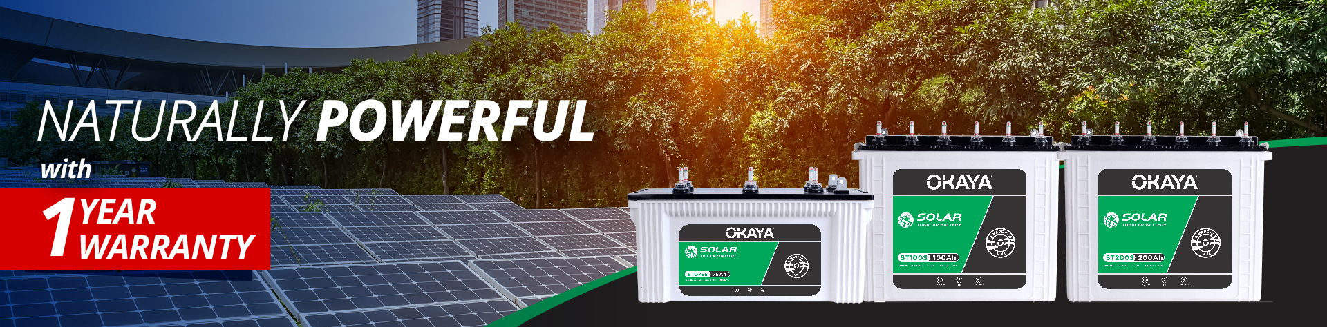 Panabiz - Okaya Solar Tubular batteries